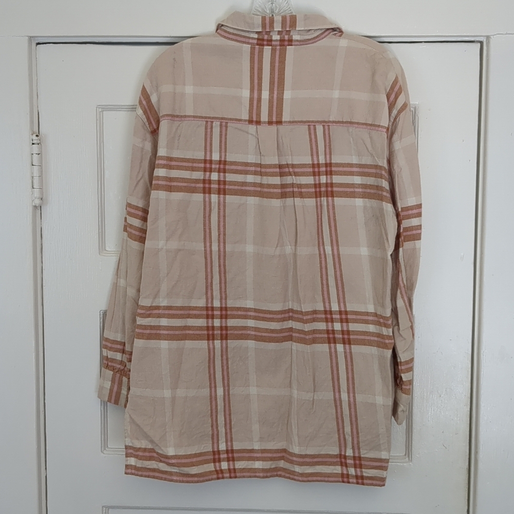 Spell And The Gypsy Basecamp Flannel Musk Long Sleeve Button Shirt Large - Picture 5 of 12